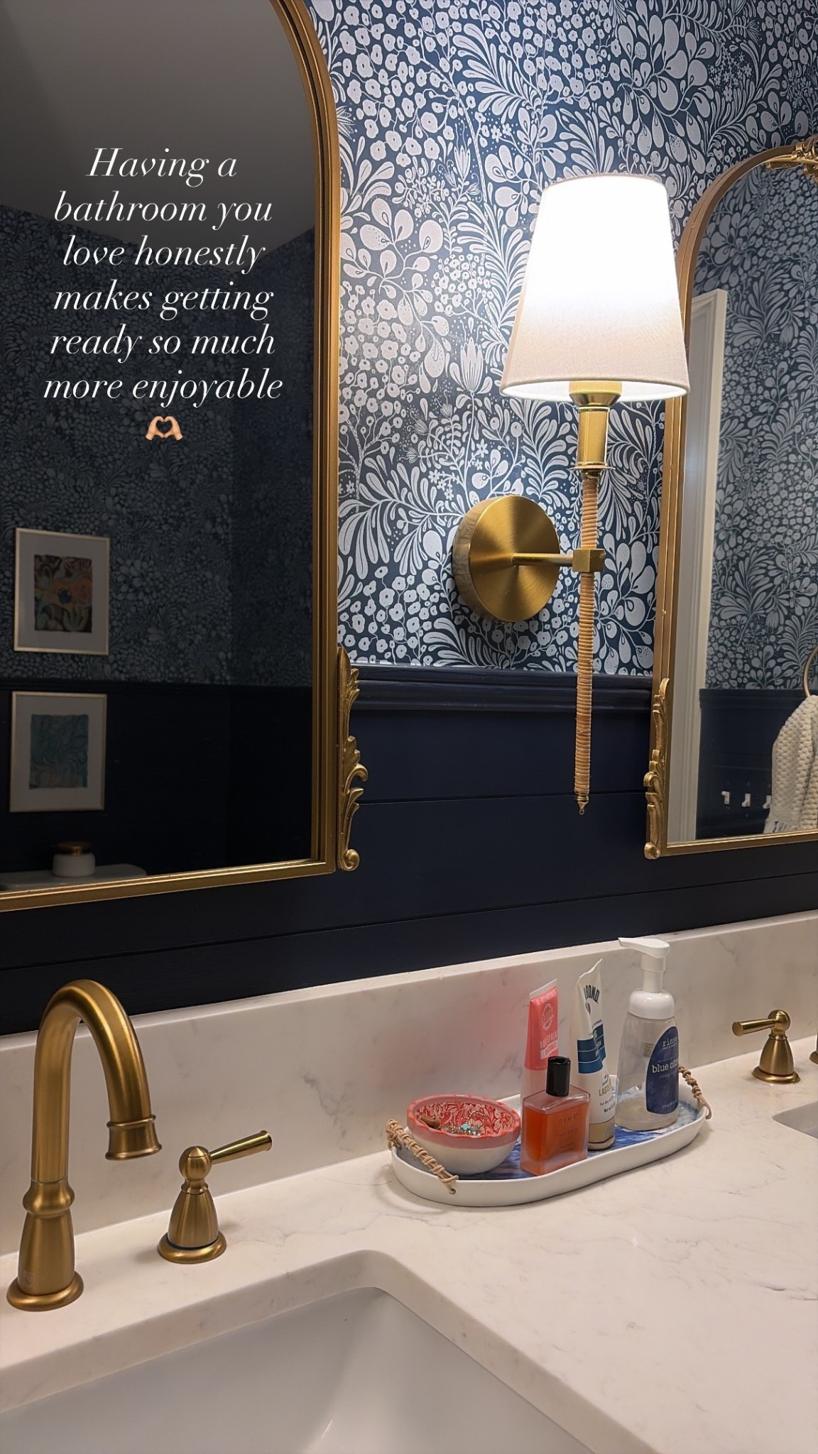 Having a bathroom you love honestly makes getting ready so much more enjoyable 🫶🏼