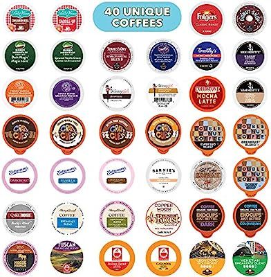 Coffee Pods Variety Pack Sampler, Assorted Single Serve Coffee for Keurig K Cups Coffee Makers, 4... | Amazon (US)