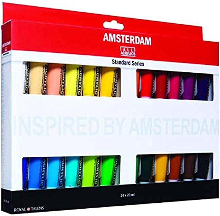 Royal Talens Amsterdam Acrylic Standard Tubes, 20ml-Tubes, Set of 24 (100516105) | Amazon (US)