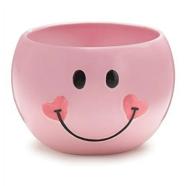 Burton & Burton Pink Smiley Face Planter | Walmart (US)