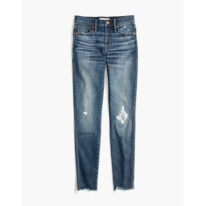 9" High-Rise Skinny Jeans in Allegra Wash: Rip and Repair Edition | Madewell