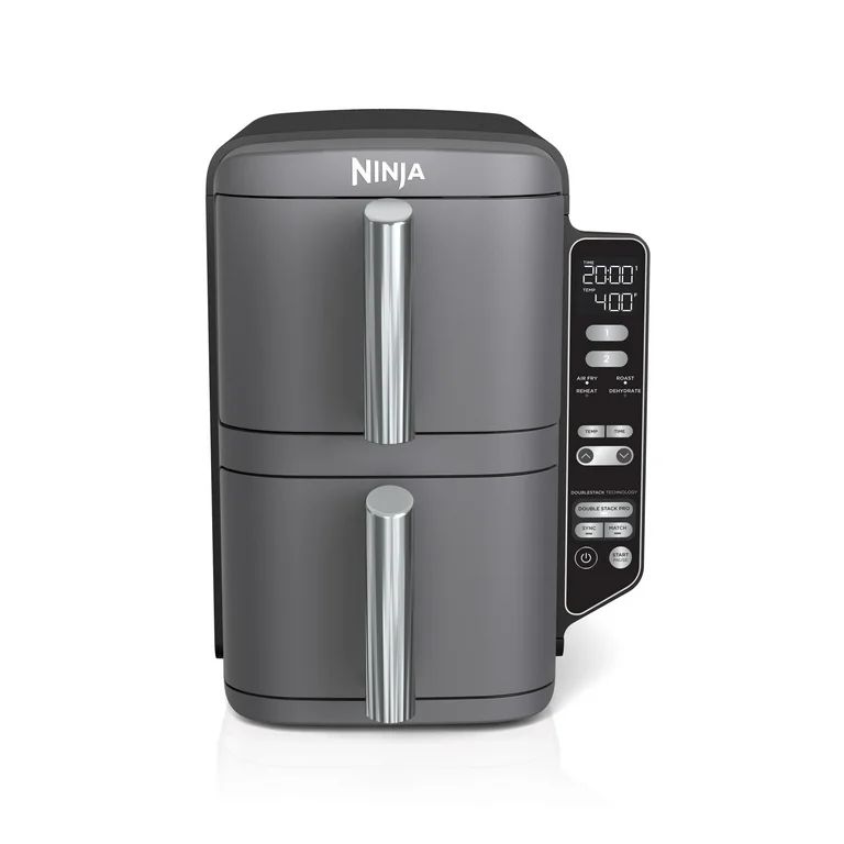 Ninja DoubleStack XL 10 QT, 4-in-1, 2-Basket Air Fryer, Space Saving Design, SL400 | Walmart (US)