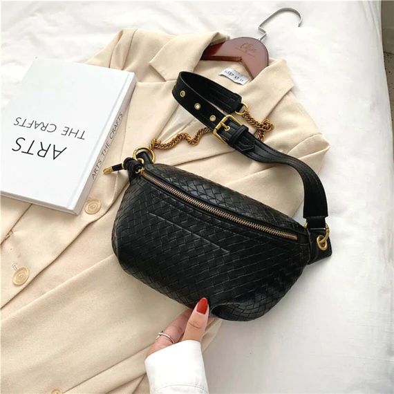 Personalised Bumbag for Women Black PU Leather Bum Bag Soft - Etsy | Etsy (US)