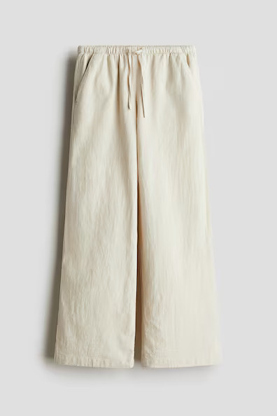 H & M - Linen-Blend Pants - Beige | H&M (US + CA)