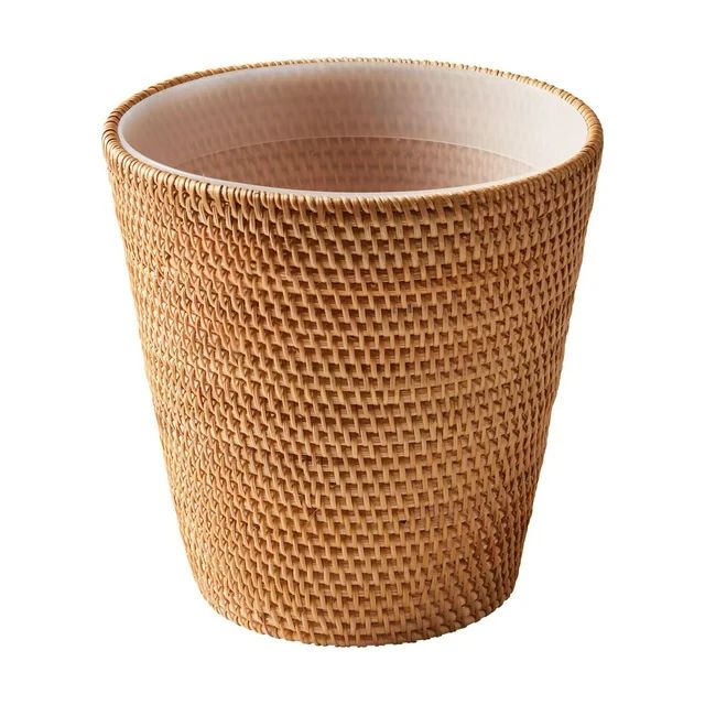 Better Homes & Gardens Rattan Bathroom Wastebasket | Walmart (US)