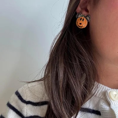 Mickey Mouse Disney Statement Pumpkin Earrings - Disney Statement Pumpkin Earrings | BaubleBar (US)