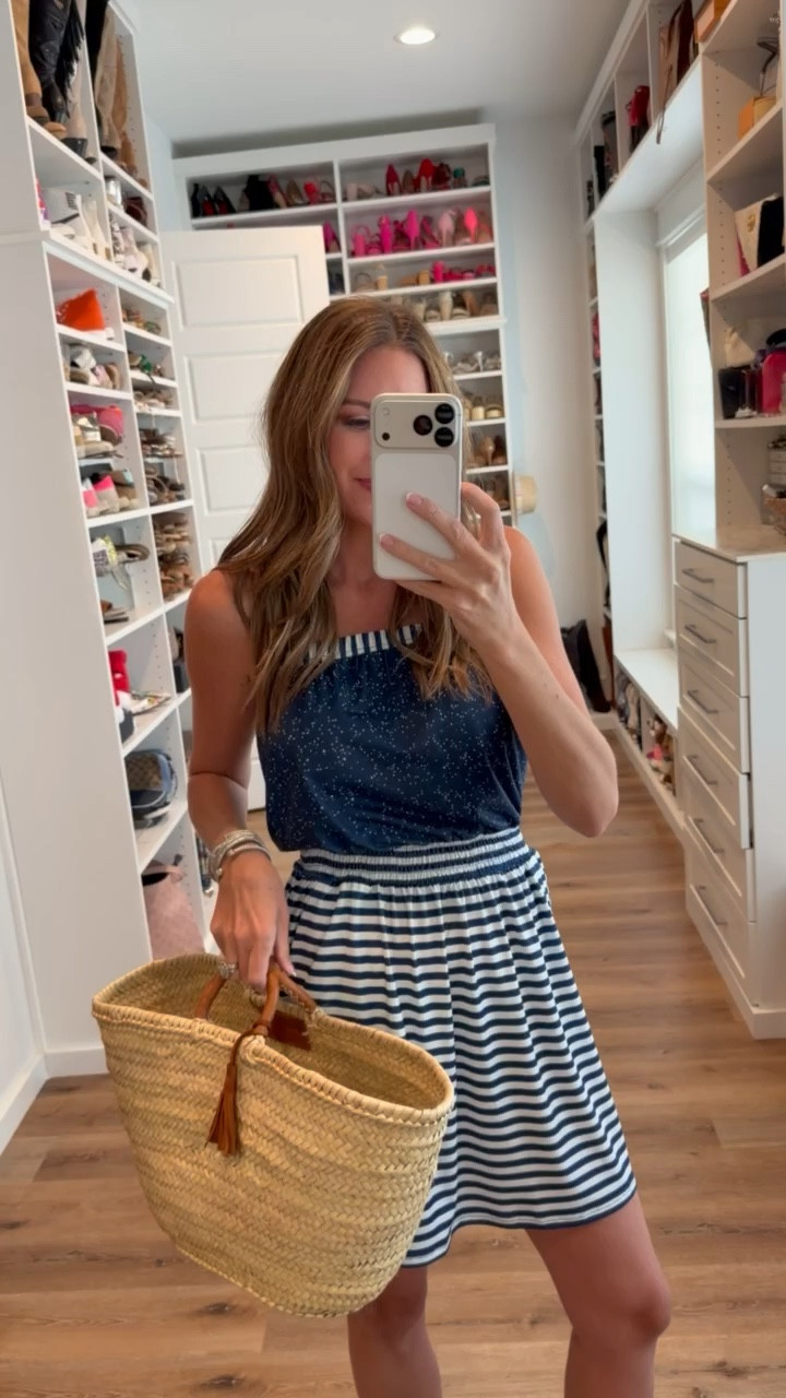 In a small dress, bag, sandals and accessories- fits tts.

#LTKootd #LTKgrwm #LTKSeasonal