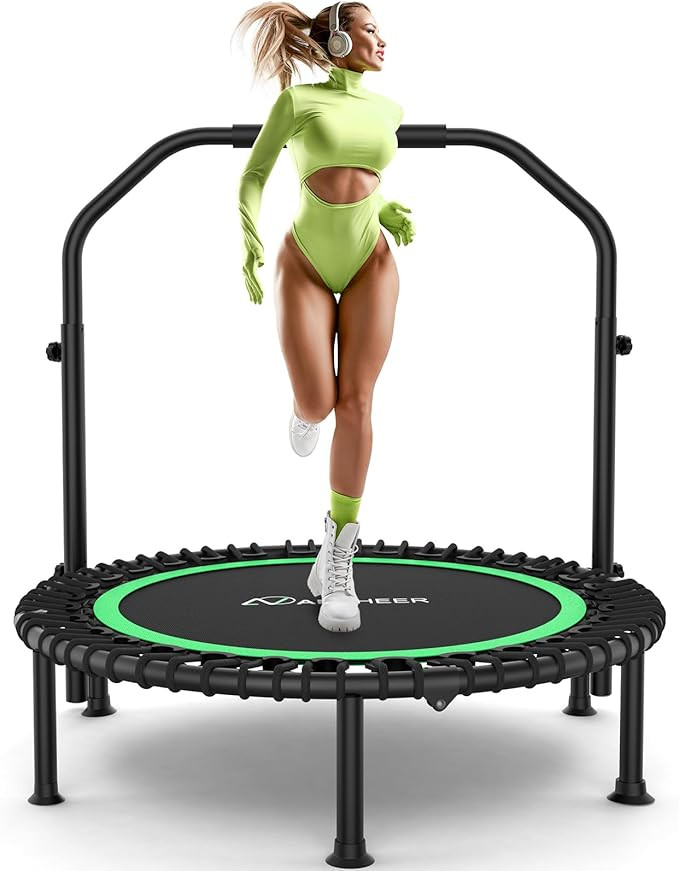 ANCHEER Rebounder Trampoline 40"/48" Bungee Rebounder with 4-Level Adjustable Handle, Max 400-450... | Amazon (US)