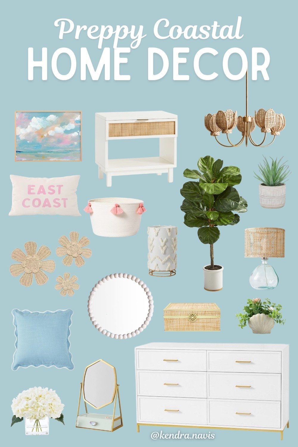 Preppy Coastal Home Decor🌊✨

coastal bedroom decor, beach house decor, coastal home decor, preppy coastal decor, rattan furniture, wicker decor, coastal wall art, beachy bedroom ideas, coastal throw pillows, woven lamp, coastal nightstand, white and gold dresser, fiddle leaf fig plant, shell planter, beaded mirror, pastel coastal decor, teenage girl bedroom ideas, teen girl room, teen decor, college dorm room ideas, dorm decor, girl bedroom, beach house decor

#LTKHome
