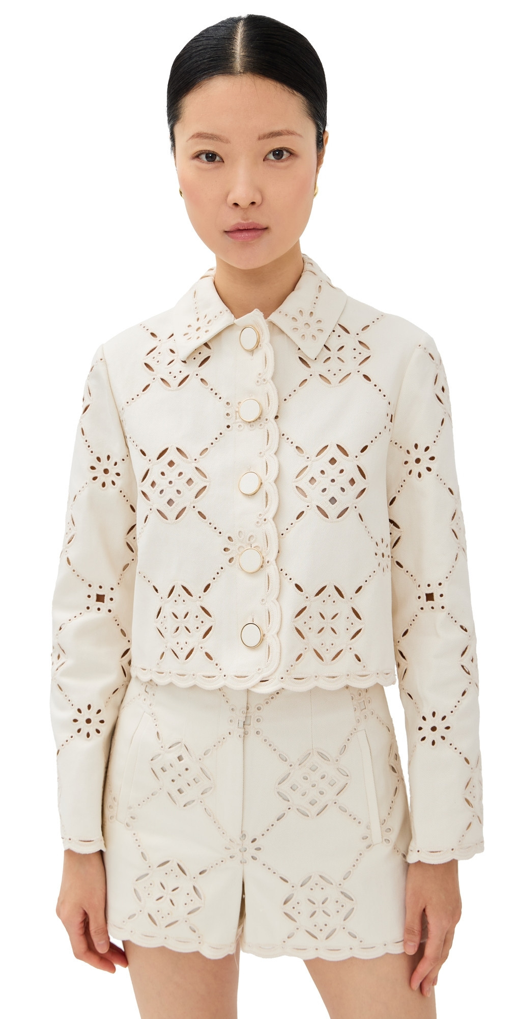Veronica Beard Adelaide Jacket Ecru 10 | Shopbop