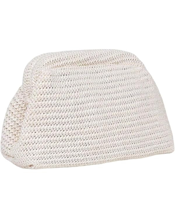 GORGLITTER Women's Crochet Purses Wedding Prom Summer Beach Bag Dumpling Cloud Evening Clutch Pur... | Amazon (US)