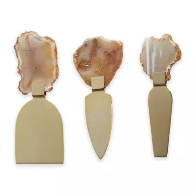 Agate 3-Piece Cheese Knife Set with Gift Box | Bed Bath & Beyond | Bed Bath & Beyond