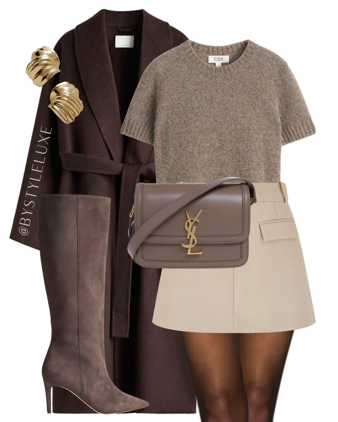 BROWN COAT - styling this oversized wrap coat with a skirt and suede knee high boots for a chic look

#autumnoutfit #boots #suede 

#LTKautumn #LTKshoes #LTKdatenight