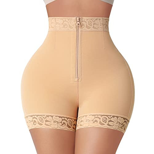 FeelinGirl Shapewear Shorts for Women Booty Lifting Panties Thighs Shapers for women Saddle Brown XXL | Amazon (US)