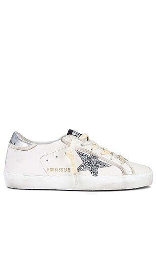 Super Star Sneaker in White & Silver | Revolve Clothing (Global)