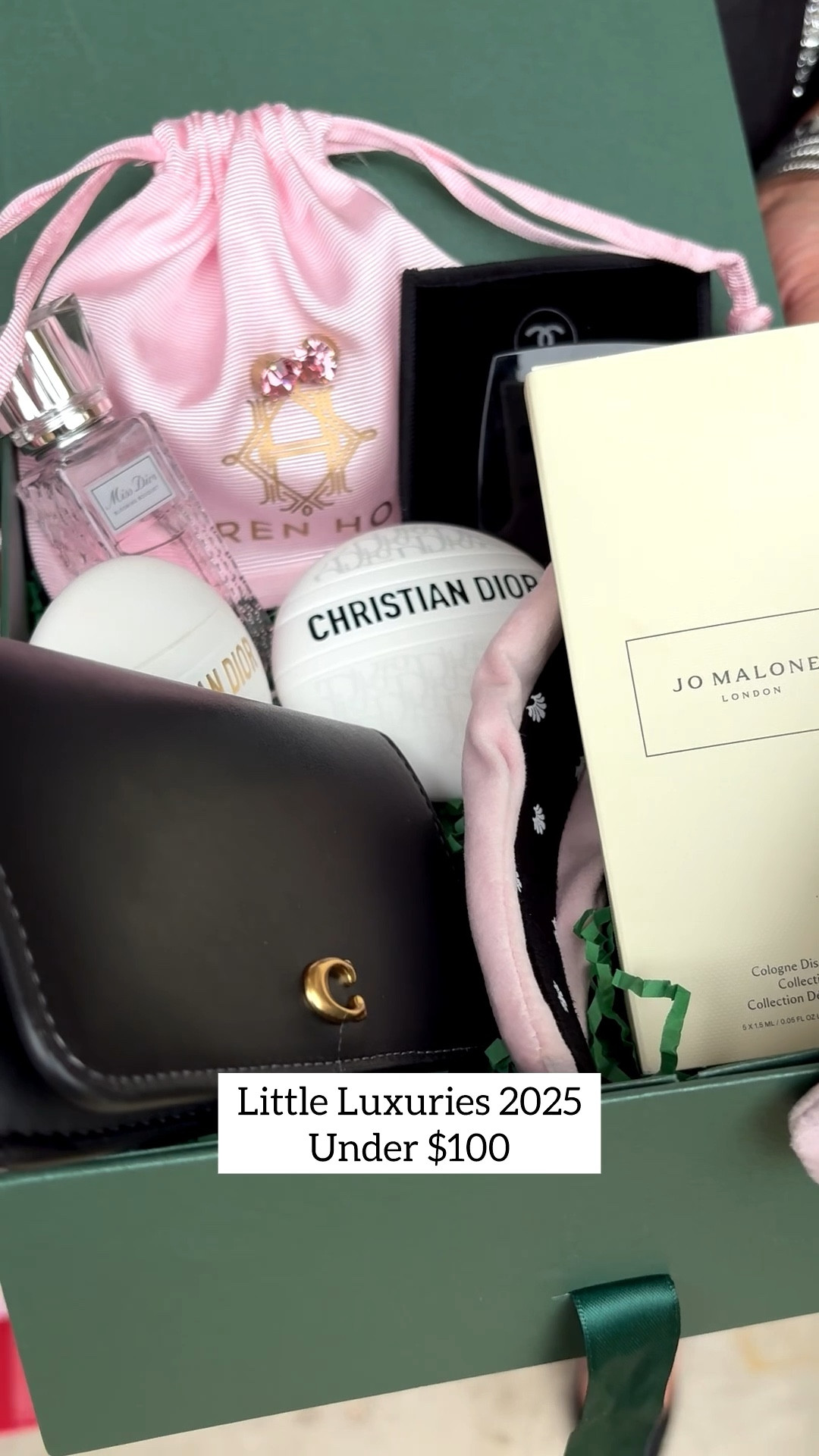 I love little luxuries under $100 and this year my little luxuries list for 2025 includes:

Coach slim essentials card case
A Blush Zelle Sadoughi headband 
Earrings by Loren Hope
A Sweatshirt by Dorian Elise
JoMalone Fragrance Discovery set 
,Classic Chanel Murtor 
Miss Dior Pearl Rollerball
Dior Hand creams 


#LTKFindsUnder100 #LTKGiftGuide #LTKFindsUnder50