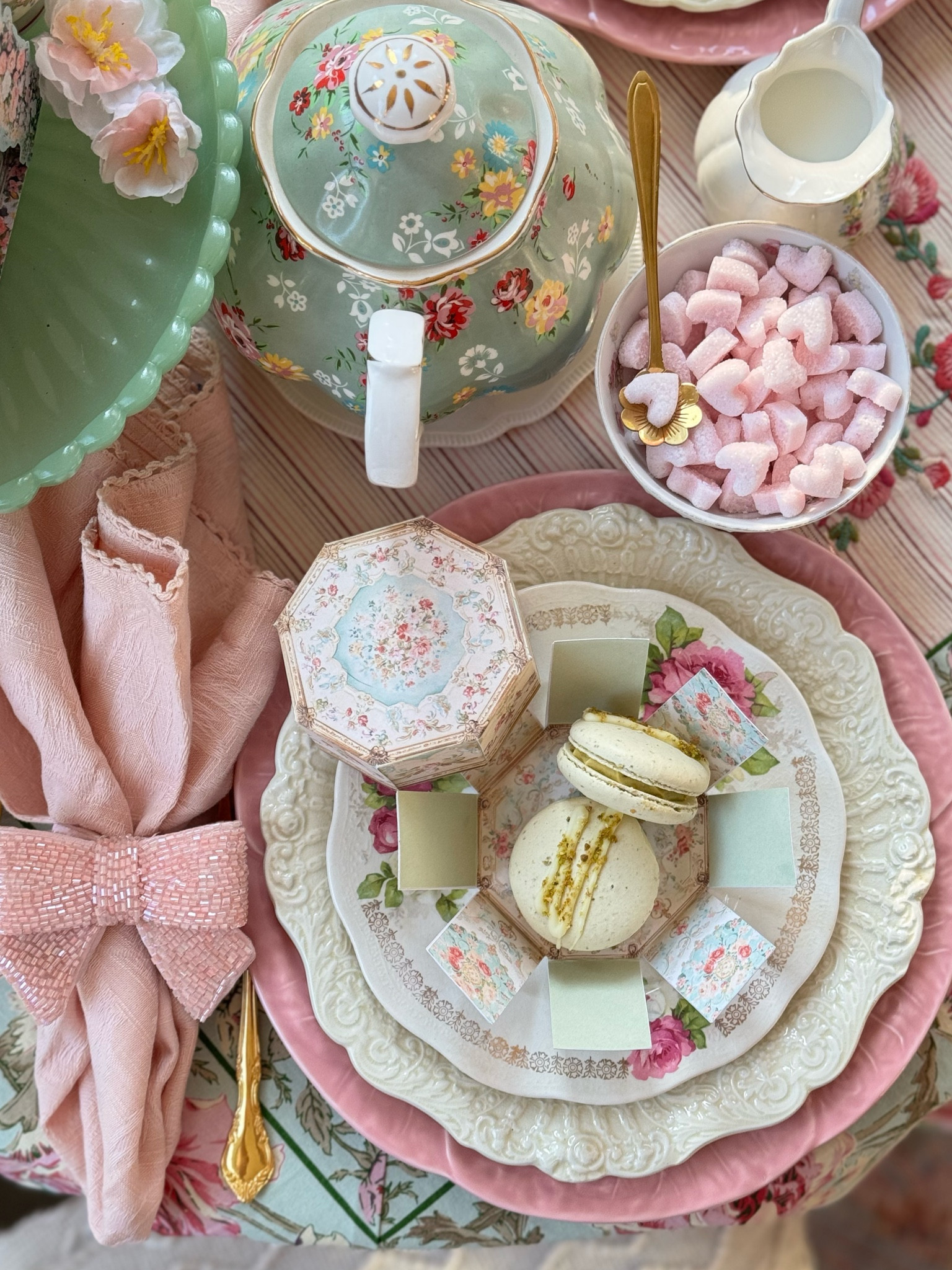 💕✨ A Romantic French-Inspired Valentine’s Tea Table for Two ✨💕

I wanted to create a cozy little escape on our porch—even in the chilly weather—that feels like stepping into a charming Parisian patisserie! Inspired by the elegance of Ladurée, this Valentine’s tea table is filled with romantic florals, vintage teacups, and delightful little details that make tea time feel extra special. ☕🌸



#ValentinesDay #TeaParty #FrenchInspired #Tablescape #ParisianStyle #AfternoonTea #RomanticDecor #ValentinesTablescape #GrandmillennialStyle #ShabbyChic #EtsyFinds #Cottagecore #TeaTime

#LTKSeasonal #LTKHome