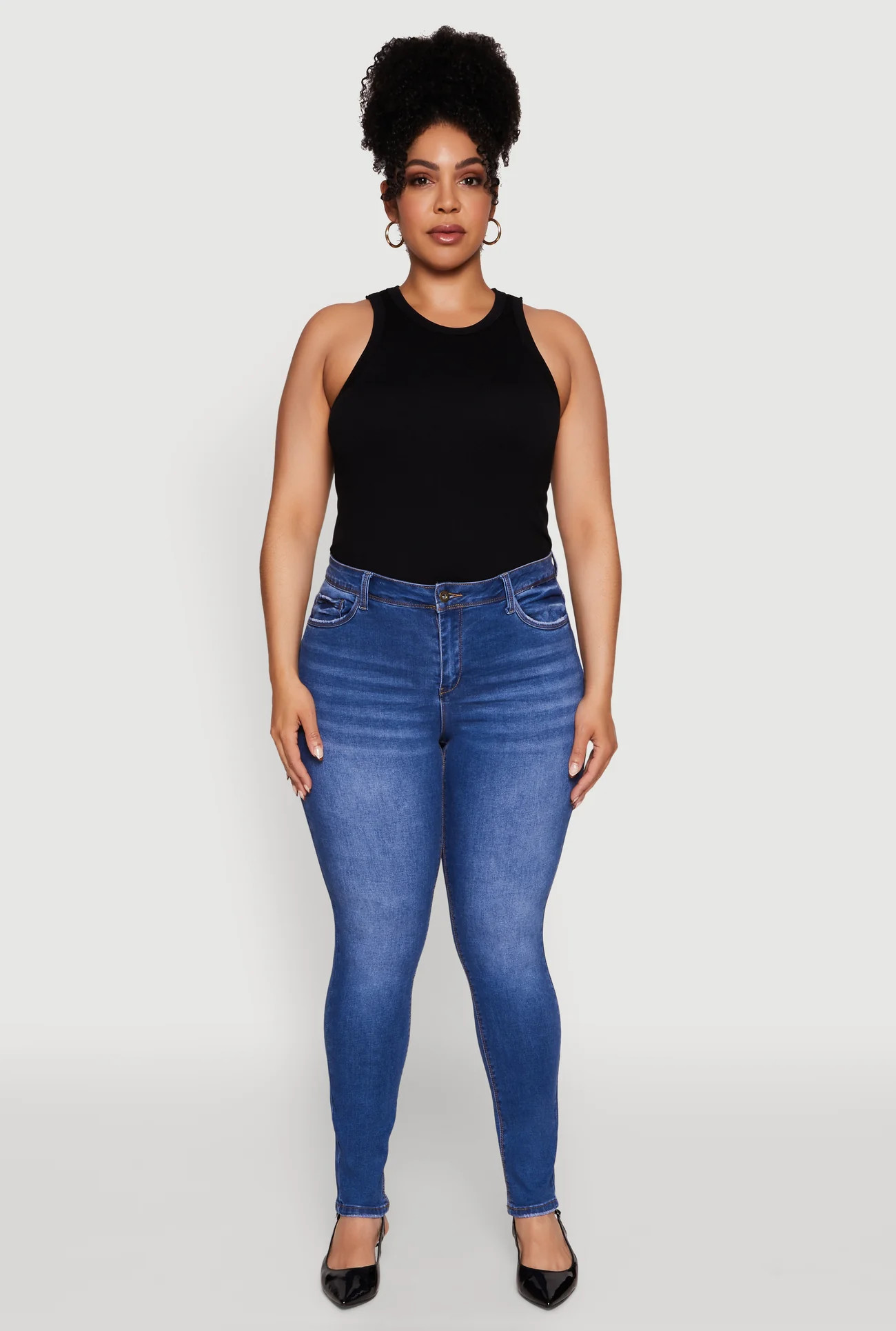 Plus Size WAX Push Up High Waist Jeans | Rainbow Shops