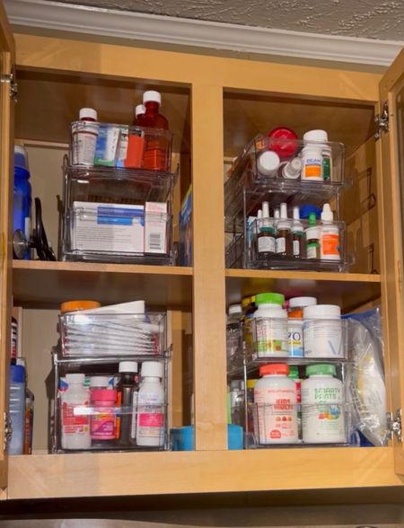 Acrylic clear 2 set pull out organizer drawers! These were perfect for our medicine cabinet!! 


#LTKunder50 #LTKhome #LTKfamily