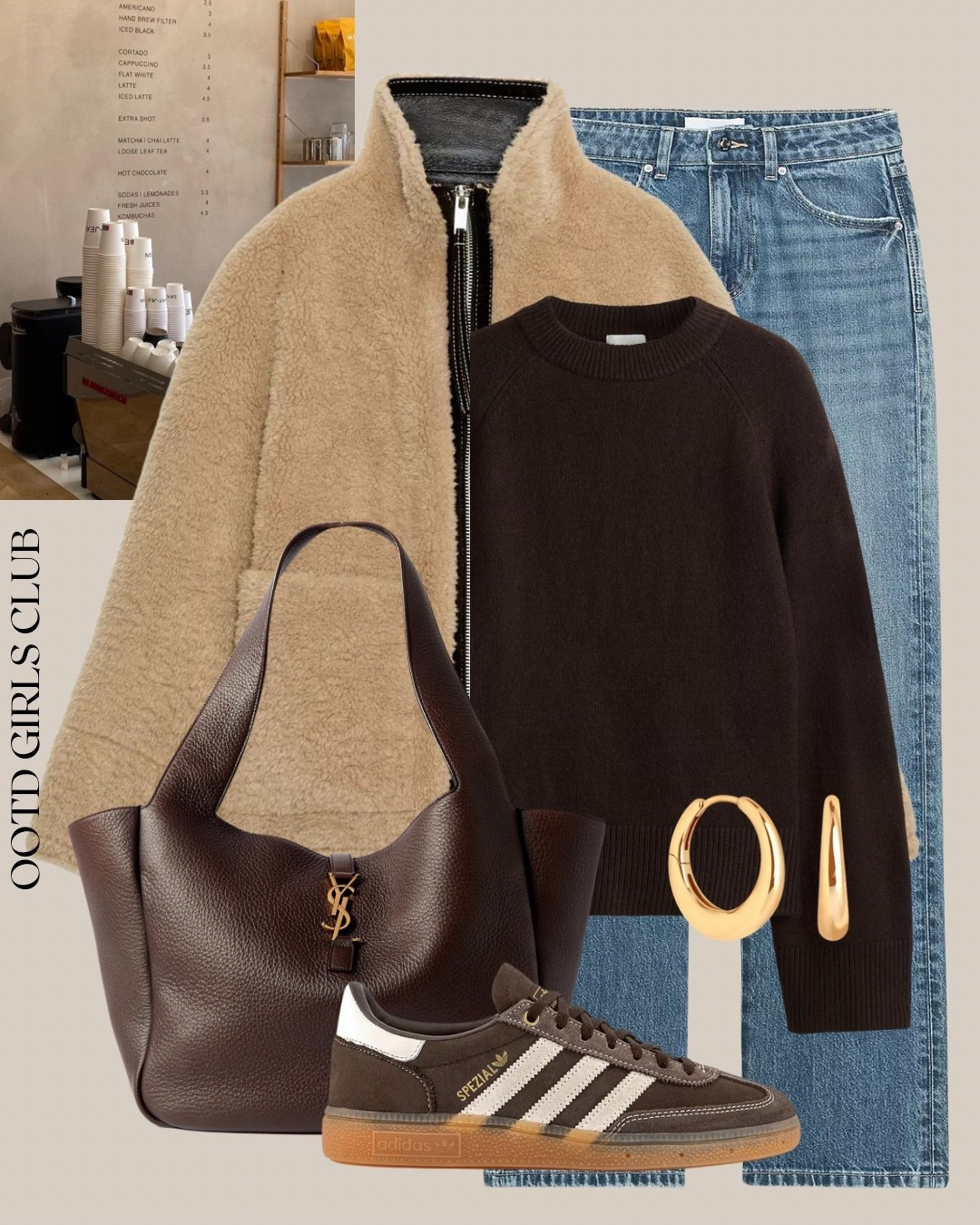 Faux shearling jacket styled for casual everyday look! 

#LTKwinter #LTKeurope #LTKautumn