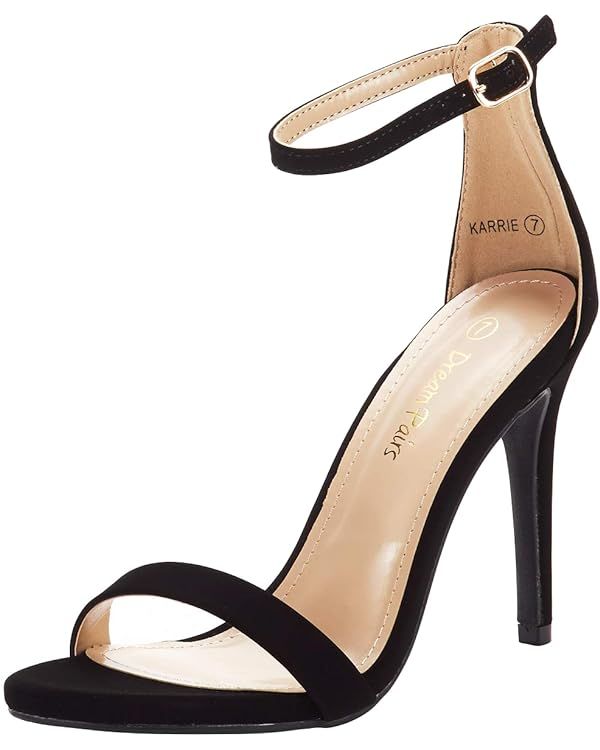 DREAM PAIRS Women's Open Toe High Heels Stiletto Heeled Sandals Sexy Dressy Shoes | Amazon (US)