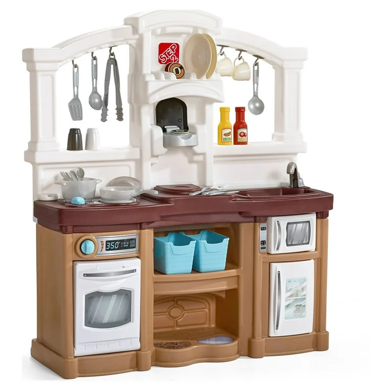 Step2 Fun with Friends Tan Toddler Plastic Kitchen Play Set | Walmart (US)