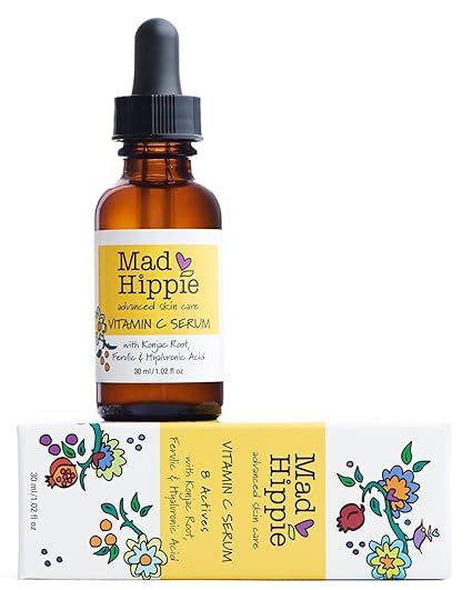 Mad Hippie Vitamin C Serum with Konjac Root, Hyaluronic Acid, and Ferulic Acid - 1.02 fl oz. | Amazon (US)