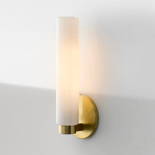 Weston Smooth Glass Indoor/Outdoor Sconce (16") | West Elm (US)