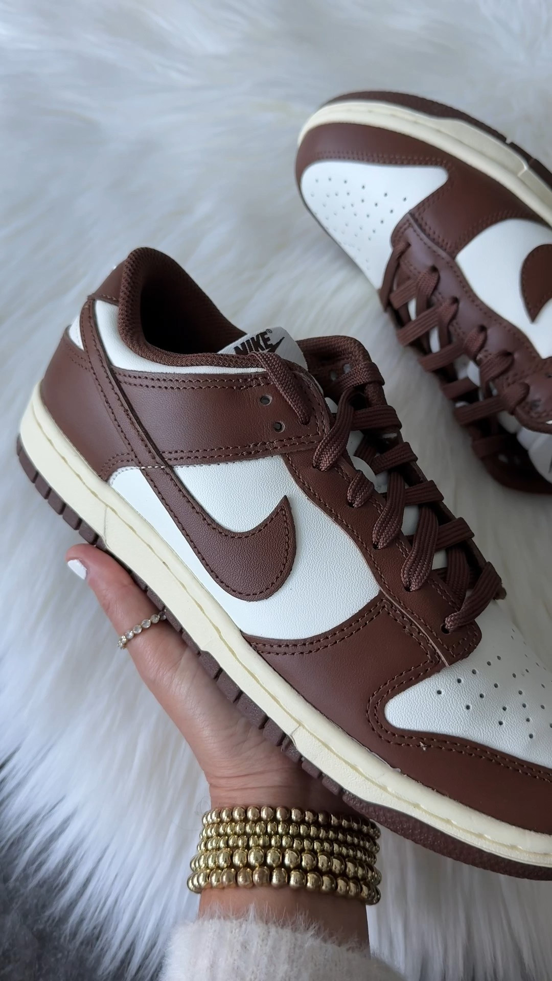 Brown Nike dunks now $67 originally $120 with code gearup