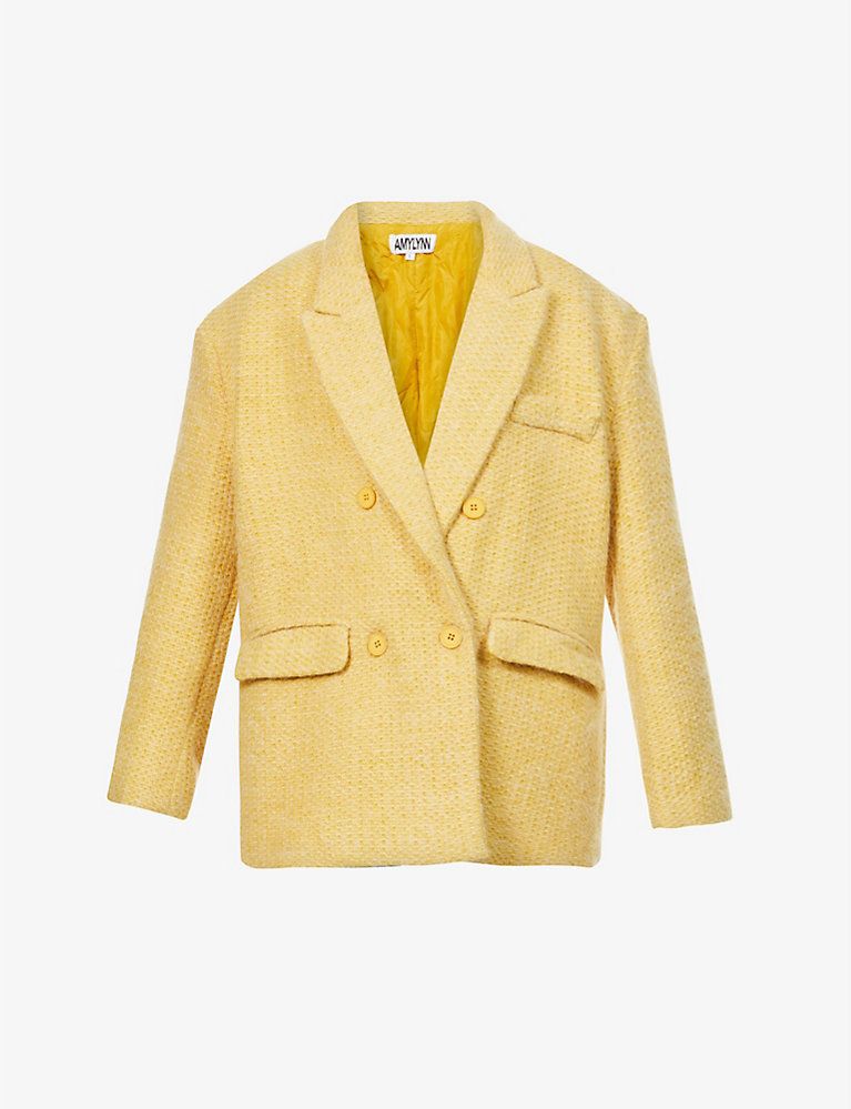 Amaya double-breasted bouclé wool jacket | Selfridges