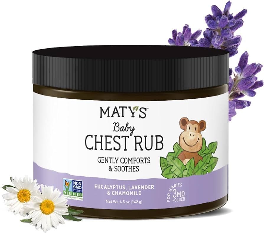 Matys Baby Chest Rub, Soothing Congestion Relief for Babies 3 Months Old & Up, Clean & Comforting... | Amazon (US)