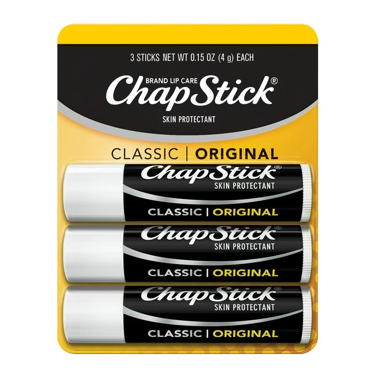 ChapStick Classic Original Lip Balm Tubes - 0.15 Oz (Pack of 3) | Walmart (US)