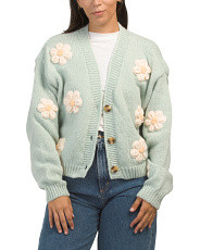 Long Sleeve 3d Floral Cardigan | Juniors | Marshalls | Marshalls
