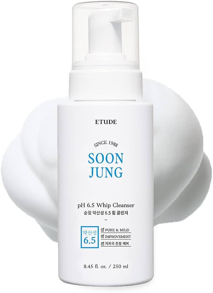 ETUDE SoonJung pH 6.5 Whip Cleanser 8.5 fl. oz. (250ml) 21AD| Non Comedogenic & Hypoallergenic So... | Amazon (US)