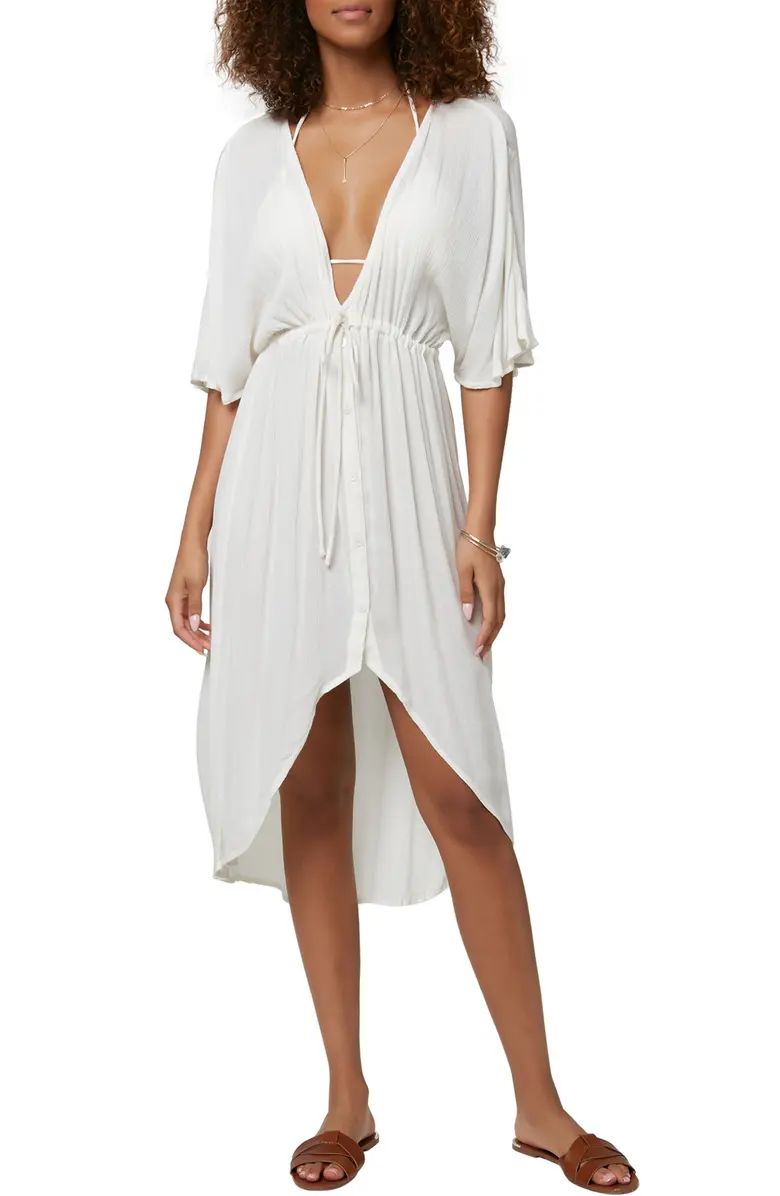 Saltwater Shorebreak Crinkle Cover-Up Dress | Nordstrom