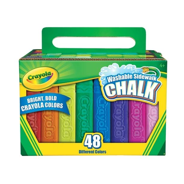 Crayola Washable Sidewalk Chalk Set, 48-Colors - Walmart.com | Walmart (US)