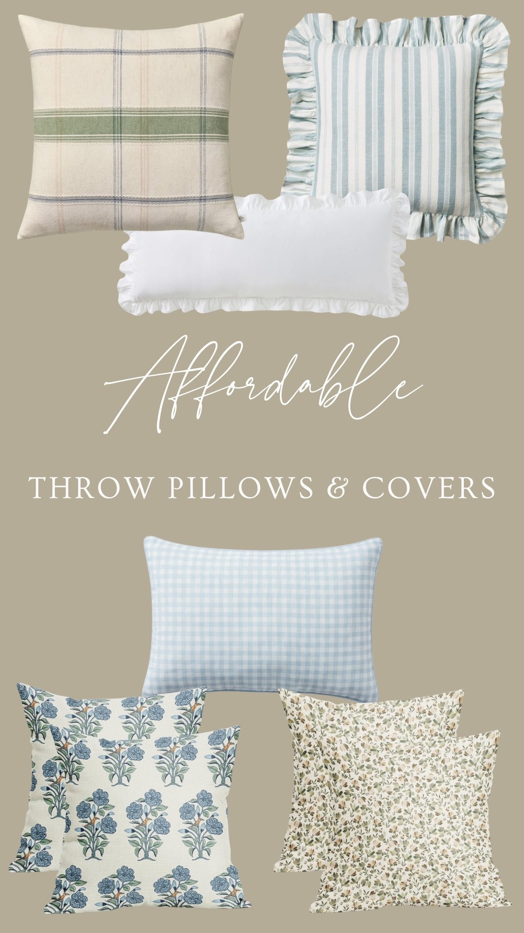Inexpensive throw pillows that are perfect for this season!🤍

#LTKSeasonal #LTKHome