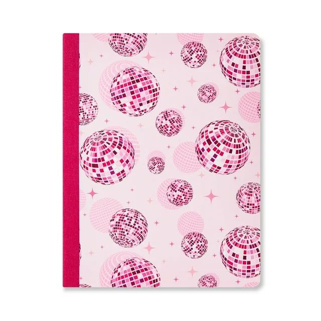 Pen+Gear College Ruled Composition Book, 7.5" x 9.75", Pink Disco Balls, 80 Sheets | Walmart (US)