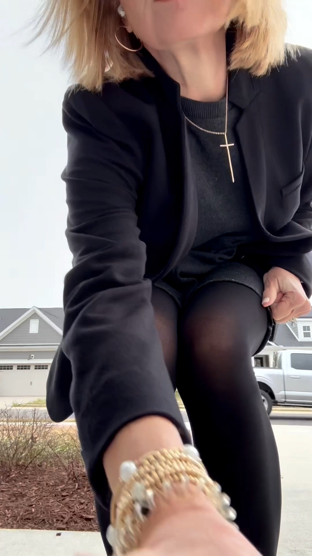 It’s a model home day! The day started cold and cloudy but it’s always a good day to shop! 😉