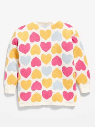 SoSoft Printed Open-Front Tunic Sweater for Toddler Girls | Old Navy (CA)