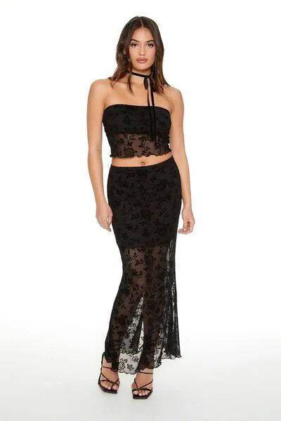 Floral Lace Tube Top & Skirt Set | Forever 21