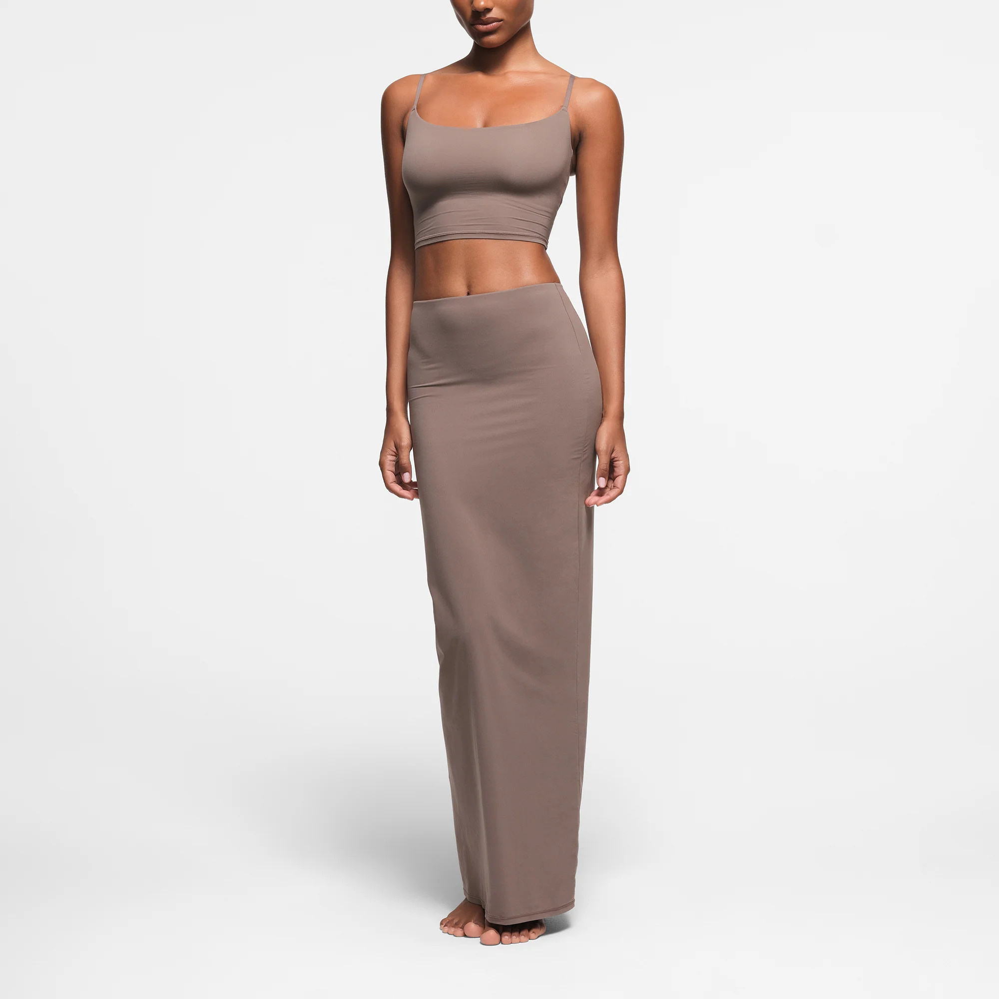 SKIMS Cropped Cami Top | Deep Neutral | Small | Fits Everybody | SKIMS (US)