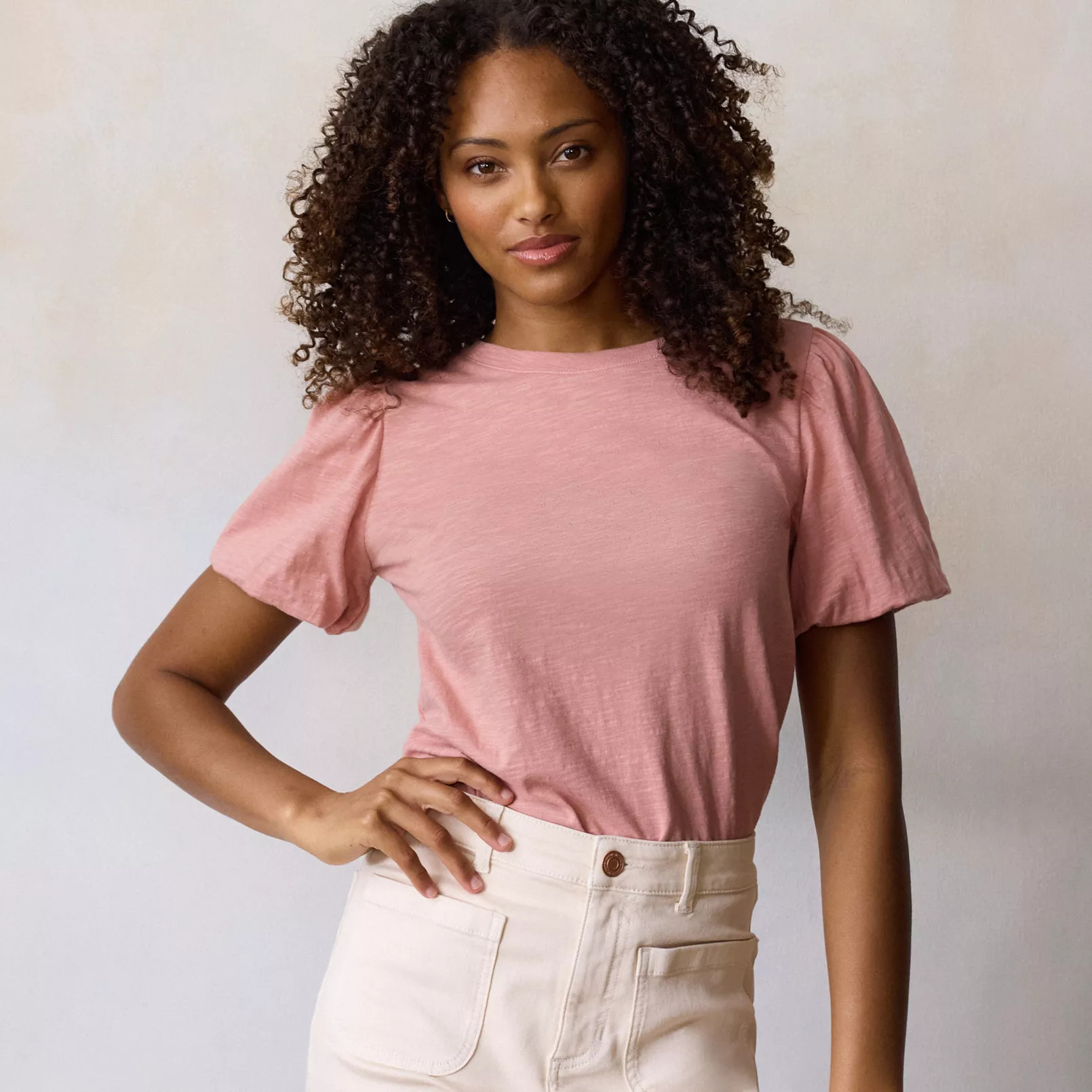 Women's LC Lauren Conrad Bubble Sleeve T-Shirt | Kohl's