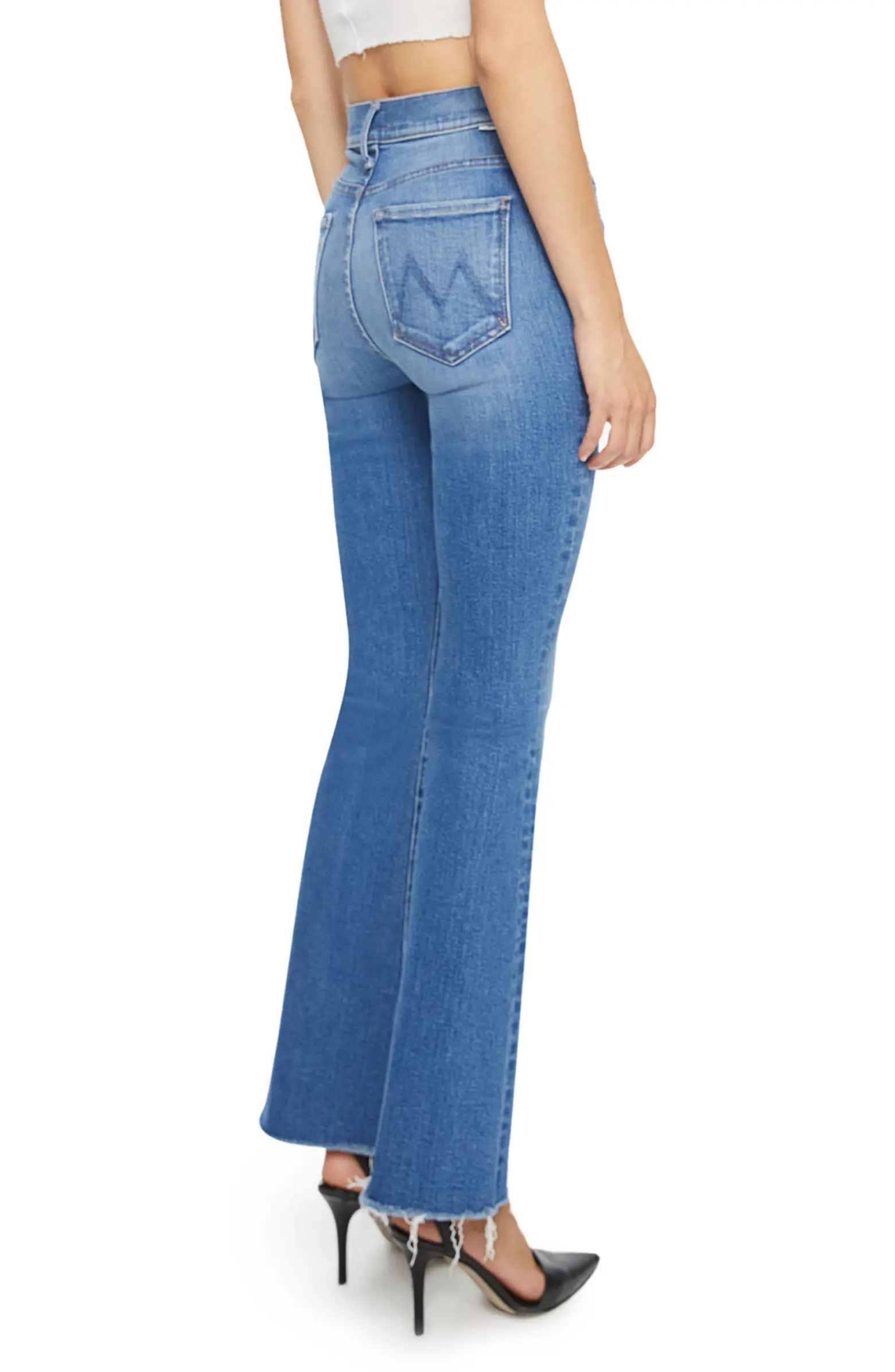 MOTHER Frayed High Waist Flare Jeans | Nordstrom | Nordstrom