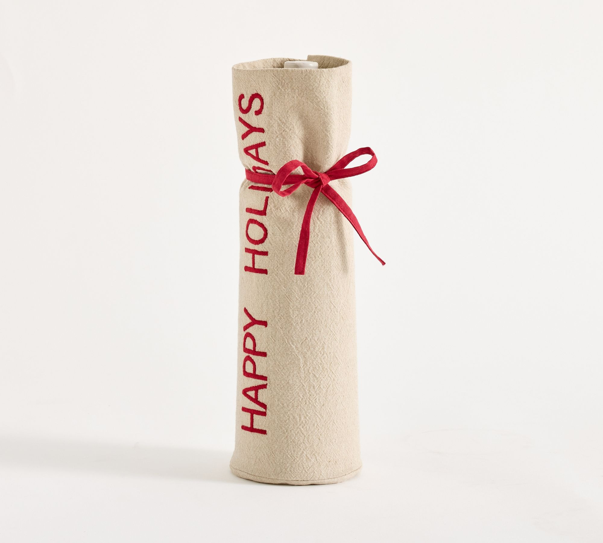 Happy Holidays Wine Bag | Pottery Barn (US)