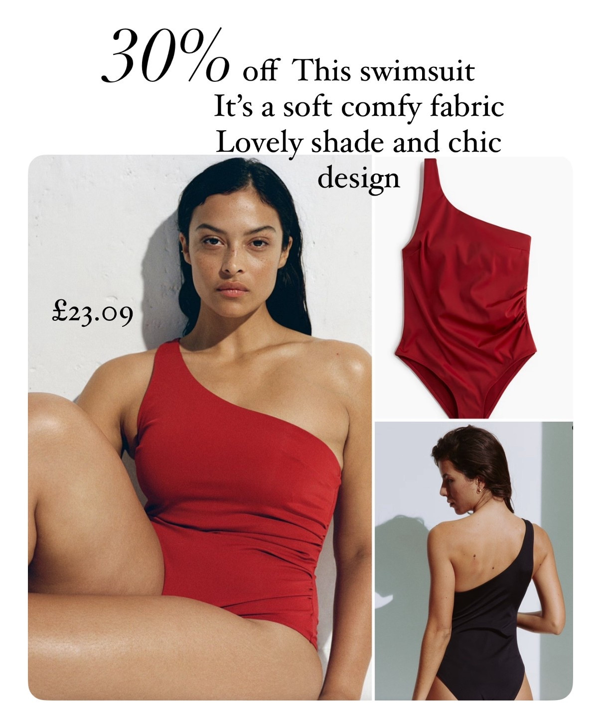 Soft & comfortable fabric 
Chic design 
And a gorgeous colour 
30% off just now 

#LTKtravel #LTKsummer #LTKswimwear