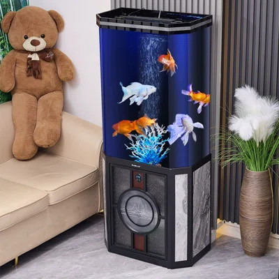 Acrylic Floor-Standing Large Viewing Surface Aquarium Tank | Wayfair North America