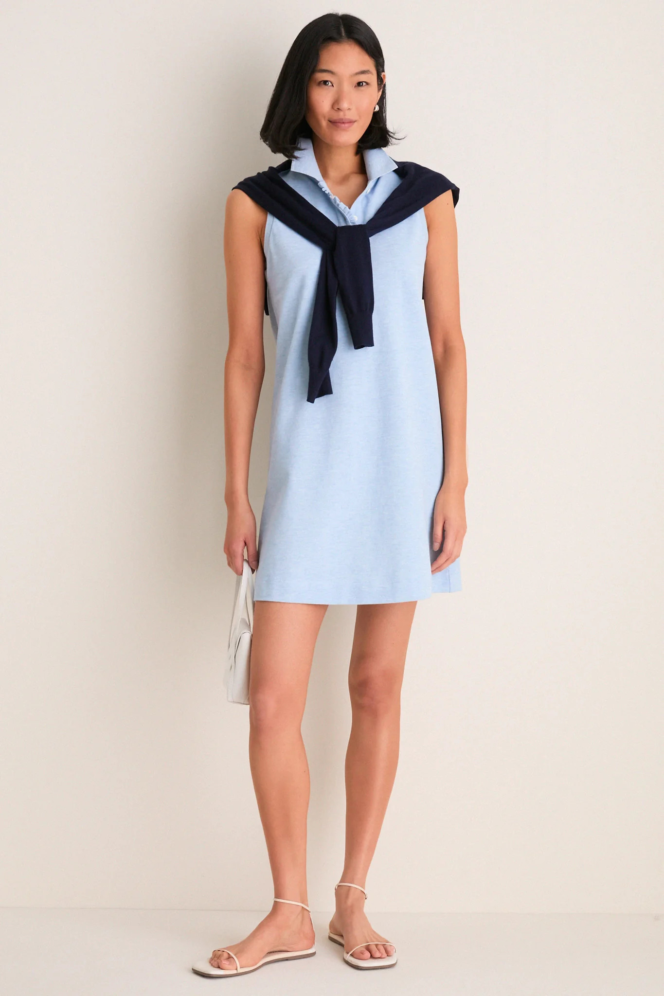 Light Blue Pique Margaret Polo Dress | Tuckernuck (US)