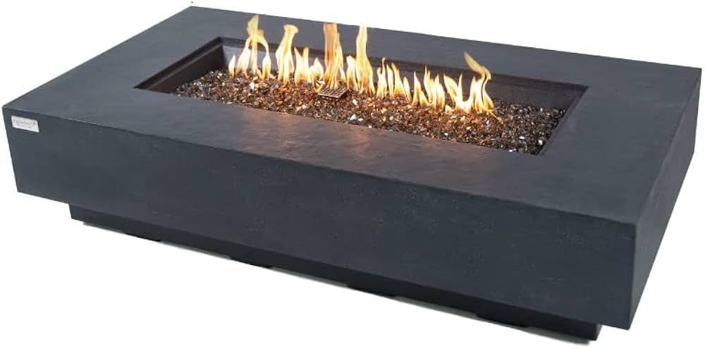 AMS Fireplace | Elementi Plus | Positano | Rectangular Concrete Fire Pit Table | SKU: OFG415DG-NG... | Amazon (US)