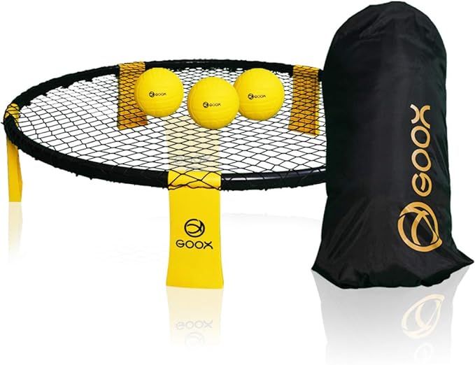 GOOX Outdoor Beach Ball Games with Carrying Bag, 3 Balls, Net and Strip Light (ONLY for Light Up ... | Amazon (US)